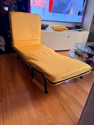 Sillón Cama Individual Amarillo