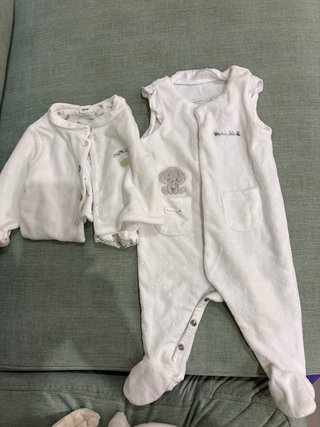 Pack 3 pijamas coralina bebé 1-3 meses