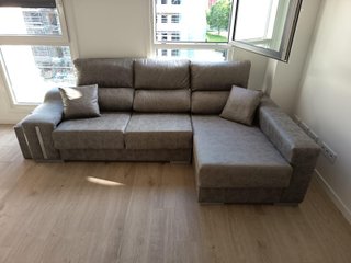Divano Cheslong Grigio 2/3/4 Posti