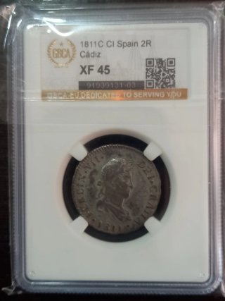 2 Reales 1811 Cádiz Plata