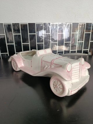 Macetero de Cerámica Coche Antiguo