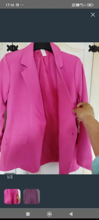 Chaquetas americana forrada rosa/amarillo las 2 p