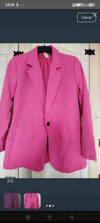 Chaquetas americana forrada rosa/amarillo las 2 p