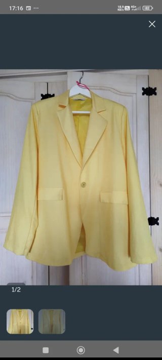 Chaquetas americana forrada rosa/amarillo las 2 p