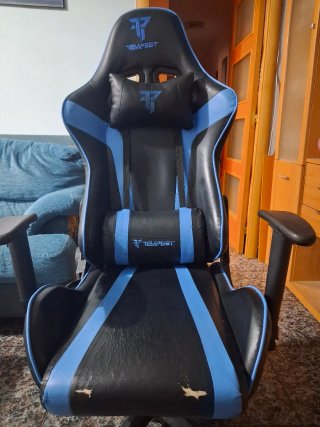 Silla Gaming Tempest Conquer Negra y Azul