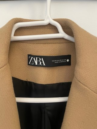 Abrigo Zara Manteco Beige