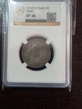 2 Reales 1812 Cádiz Plata