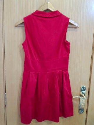 Vestido rojo Blanco