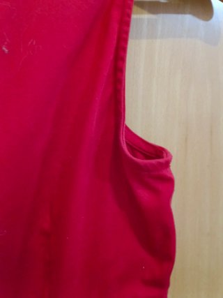 Vestido rojo Blanco