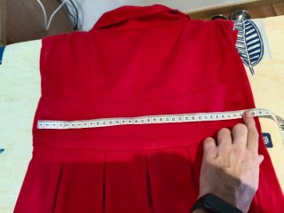 Vestido rojo Blanco