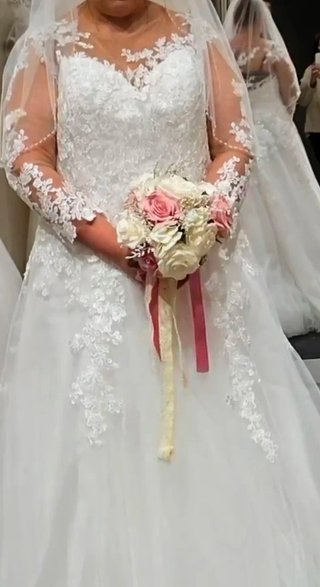 Vestido de Novia Talla 54 Encaje