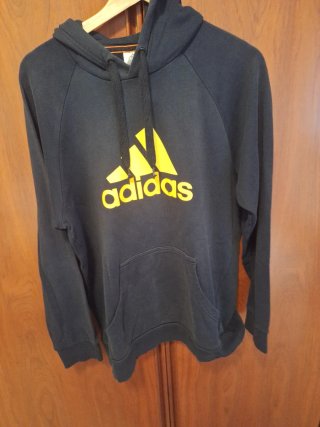Sudadera adidas Negra y Amarilla Talla L
