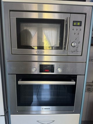 Columna Horno y Microondas Acero Inoxidable