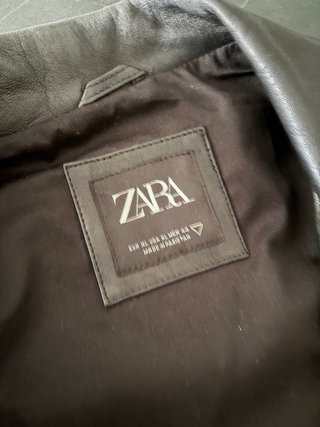 Cazadora de cuero (piel) Zara Man Perfecto XL