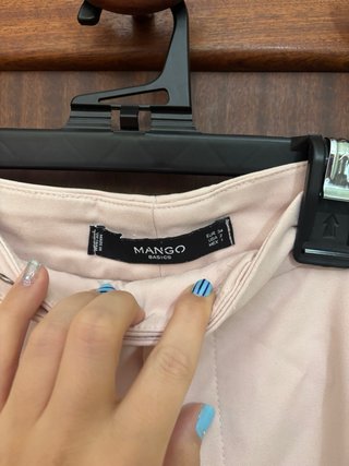 Pantalón Mango rosa claro
