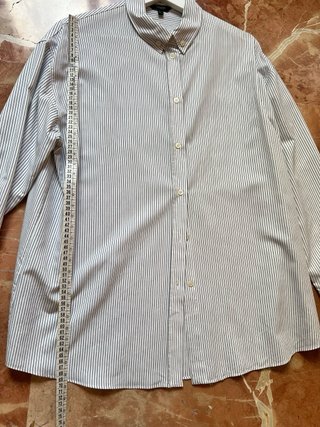 Camisa Oversized Rayas Massimo Dutti Talla S