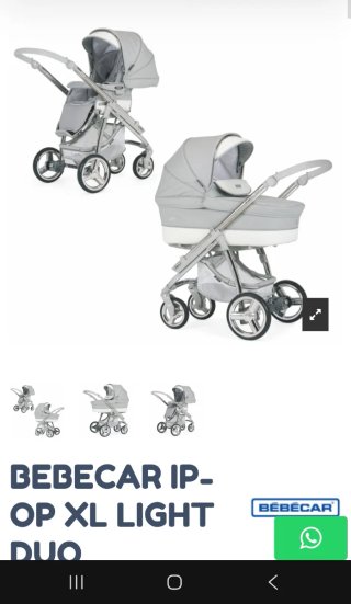 Carrito Bebé Bébécar IP-OP XL Light Duo