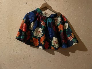 Falda de Volantes con Estampado Floral