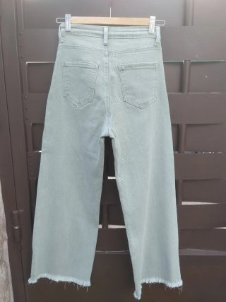 Lote 2 Vaqueros Wide Leg Tiro Alto (Negro + Verde)