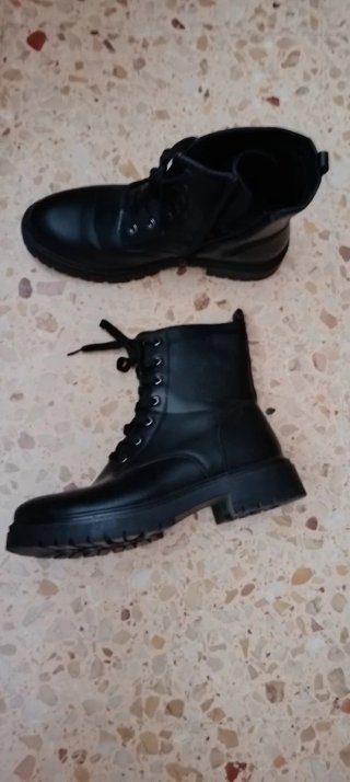 Botines militares negros