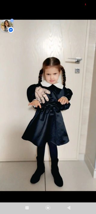 Vestito Mercoledì Addams sartoriale