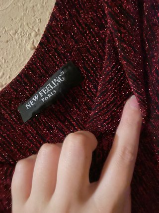 Camiseta de tirantes roja New Feeling Talla M