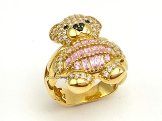 sortija oro 18k con circonita