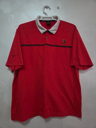 Polo Nike Rojo y Blanco