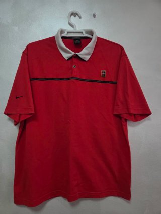Polo Nike Rojo y Blanco