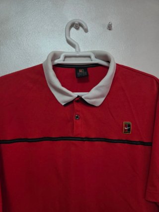 Polo Nike Rojo y Blanco