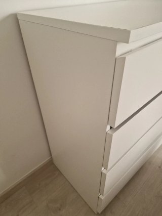 Cómoda Ikea Malm 4 Cajones Blanca