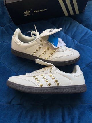 Adidas Samba x Wales Bonner Blanca Dorada Talla 39