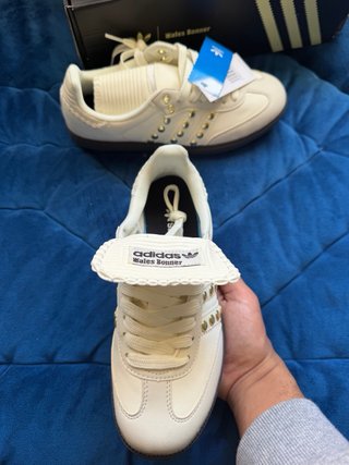 Adidas Samba x Wales Bonner Blanca Dorada Talla 39