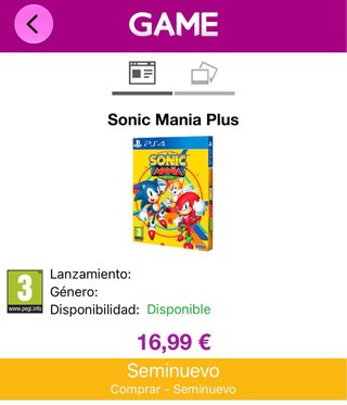 Gioco PS4 PlayStation 4 Sonic Mania Plus Nuovo