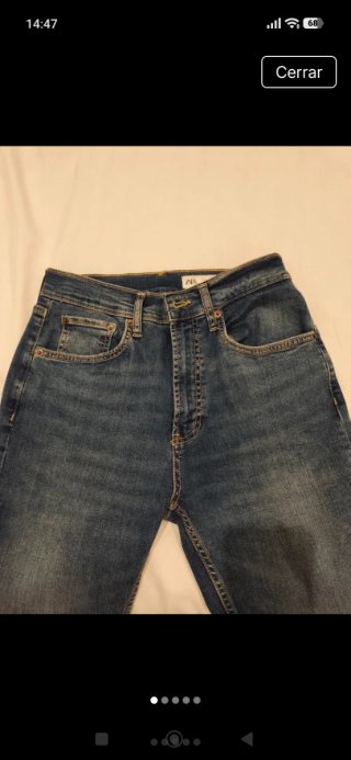 Vaqueros Zara Azul Talla S