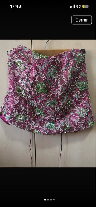 Conjunto fiesta falda y top pedrería