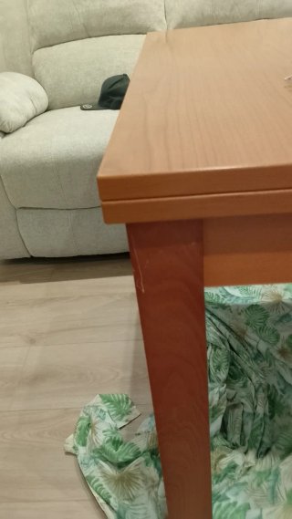Mesa comedor extensible 90x90 a 1,80m