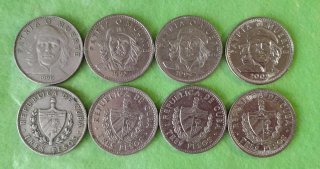 Lote 23 monedas 3 pesos cubanos Che Guevara