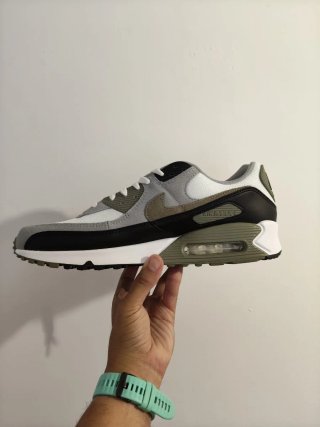 T47,5 Nike Air Max 90 verdes/ blancas