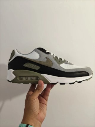 T47,5 Nike Air Max 90 verdes/ blancas