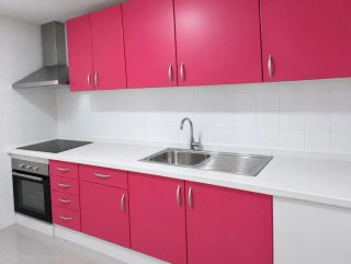 Muebles de Cocina Color Rosa