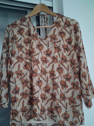 Blusa de flores Vila Talla L