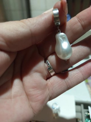 Pendientes de Acero con Perla