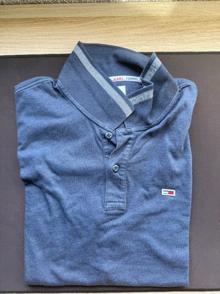 Polo Tommy Jeans Azul y Gris