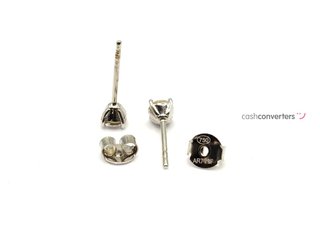 pendientes oro 18k con piedra con circonita