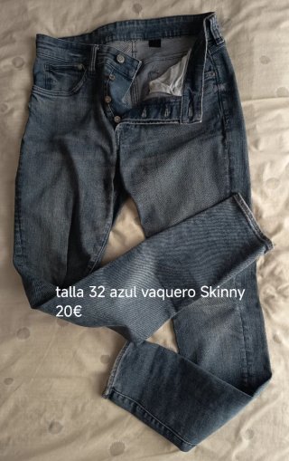 Pantalones de Pana Gris Talla 34