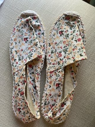 Esparteñas flores talla 37