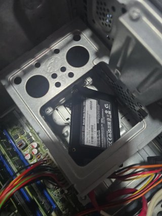 Torre PC Antiga HP Cinza