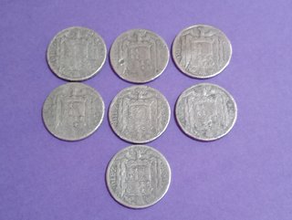 7 Monete da 10 Centesimi Antiche del 1945