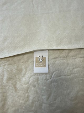 Colcha Burrito Blanco Estampada
